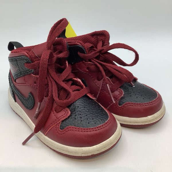 Size 6: Nike Air Jordan Red/Black Lace-Up Sneakers