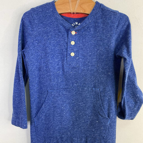 Size 12-18m: Primary Heathered Blue Romper