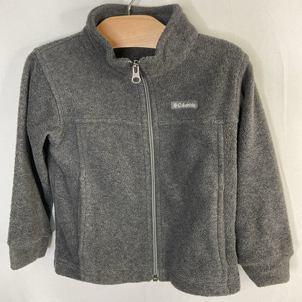 Size 3: Columbia Gray Fleece Zip Coat