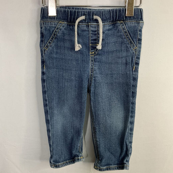 Size 12m: Jumping Beans Blue Drawsting Jeans
