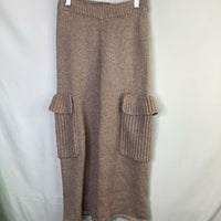 Size 8-9: Zara Purple/Gold Sparkle Knit Cargo Pants