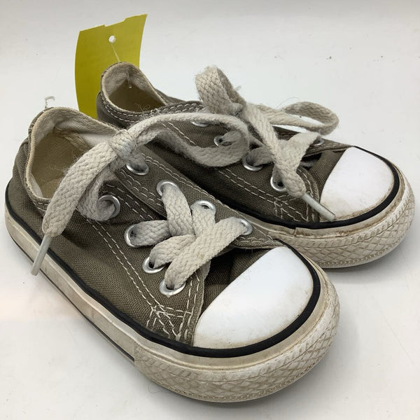 Size 5: Converse Gray/White Lace-Up Sneakers REDUCED