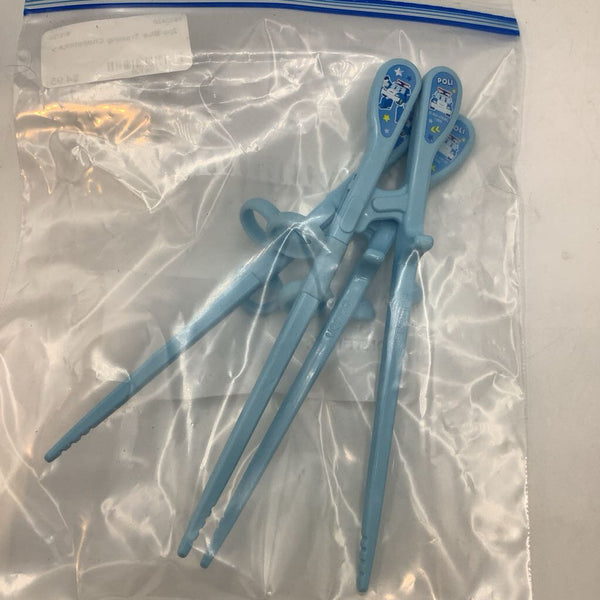 2pc Blue Training Chopsticks