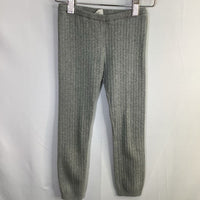 Size 6: EGG Gray Ribbed Leggings