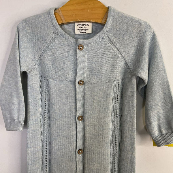 Size 3-6m: Viverano Blue Eyelet Romper