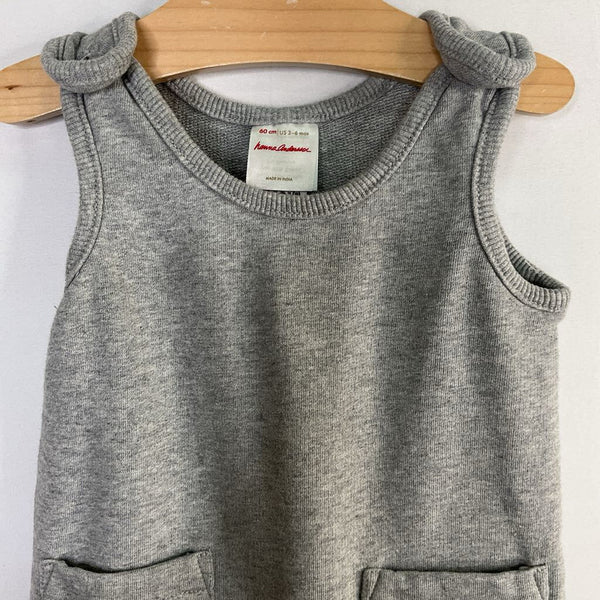 Size 3-6m (60): Hanna Andersson Gray French Terry Overalls