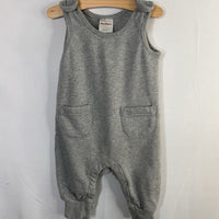 Size 3-6m (60): Hanna Andersson Gray French Terry Overalls