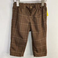 Size 6-12m: H&M Brown Plaid Drawstring Pants