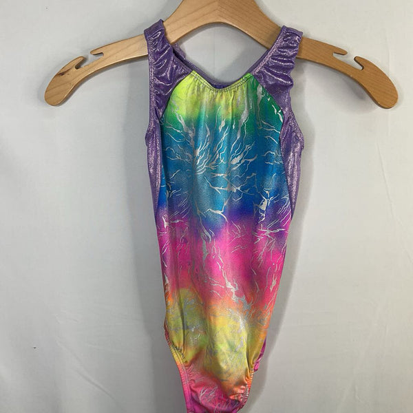 Size 10-12: Prizm Rainbow Sparkle Leotard