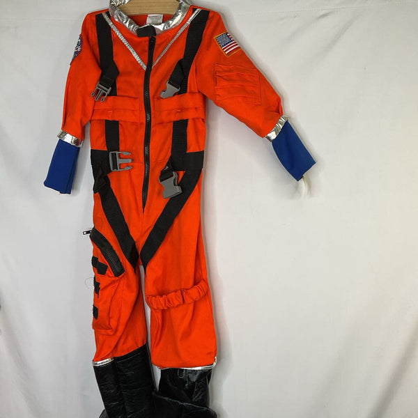 Size 5-6: Teetot & Co 2pc Orange Astronaut Costume