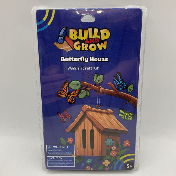 Lowes Build and Grow Wood Butterfly House Kit NEW