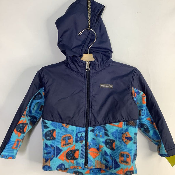 Size 18-24m: Columbia Blue Funky Fleece Lined Jacket