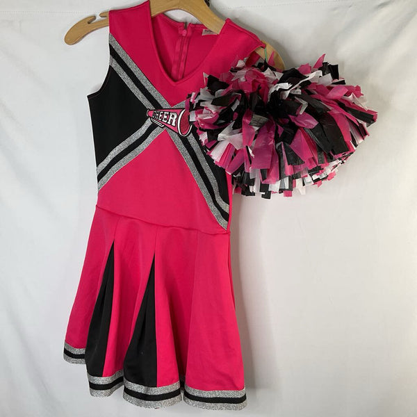 Size L: Spirit Halloween Pink 2pc Cheerleader Costume