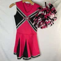 Size L: Spirit Halloween Pink 2pc Cheerleader Costume