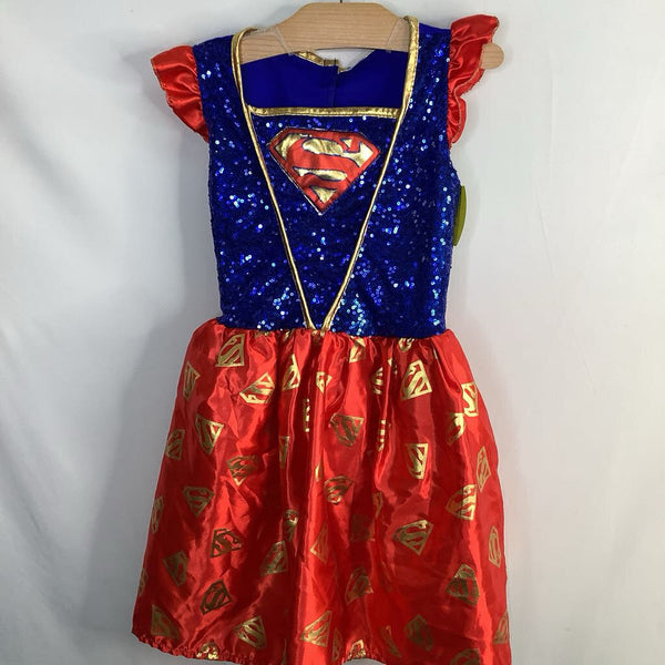 Size 5-6: Super-Woman Red/Blue Costume Dress