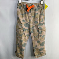 Size 3 (90): Hanna Andersson Brown/Green Camo Toggle Cargo Pants