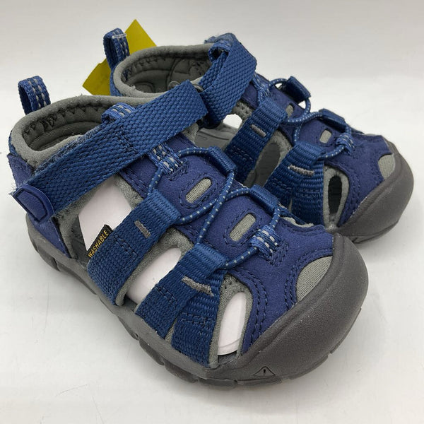 Size 5: KEEN Blue/Greay Velcro Strap Sandals NEW