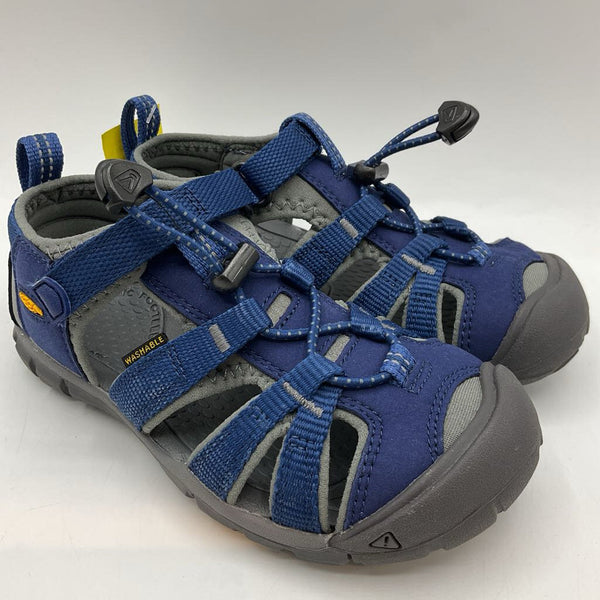 Size 12: KEEN Blue/Gray Velcro/Toggle Sandals LIKE NEW