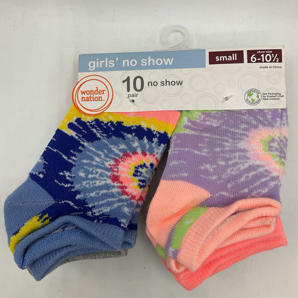 Size 6-10.5: Wonder Nation 10pr Colorful No-Show Socks NEW