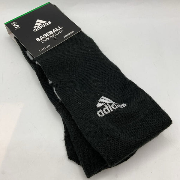 Size 13-4Y: Adidas Black Over the Calf Baseball Socks NEW
