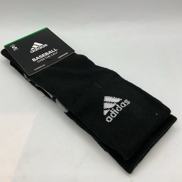 Size 13-4Y: Adidas Black Over the Calf Baseball Socks NEW
