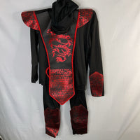 Size 8-10: Black/Red Ninja Costume