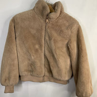 Size 9-10: Zara Beige Fleece Zip Coat