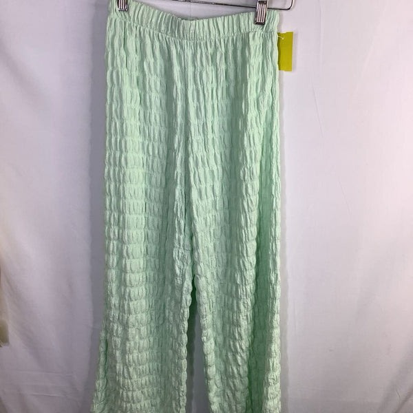 Size 10: Zara Green Textured Soft Waist Pants
