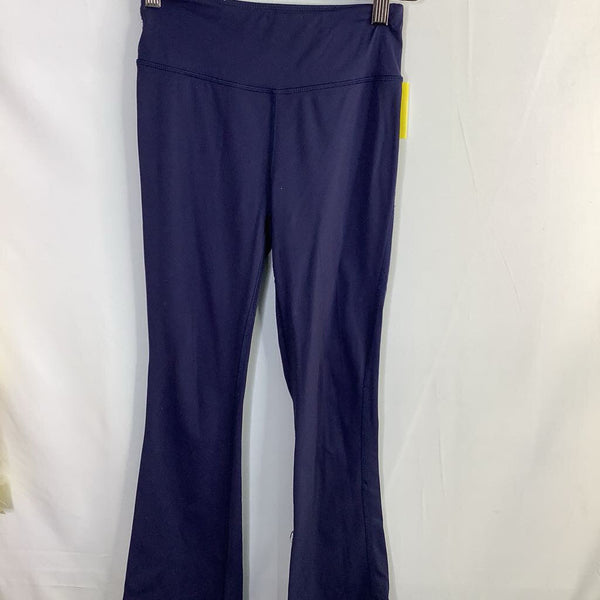 Size 8 (130): Hanna Andersson Navy Athletic Flare Leggings