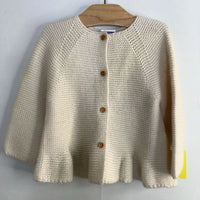 Size 9-12m: Zara White Knit Button-Up Cardigan