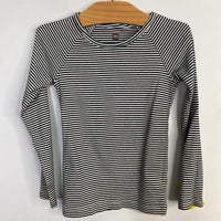 Size 4: Tea Black/White Striped Long Sleeve Shirt