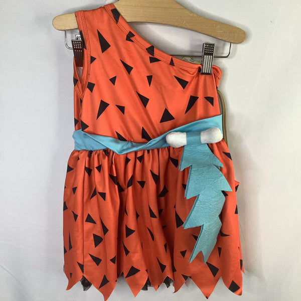 Size 4: Flinstone Pebbles Costume Dress/Headband