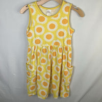 Size 10 (140): Hanna Andersson Yellow/White Floral Pocket Tank Dress