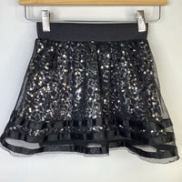 Size 8: Justice Black Sequin Tulle Skirt