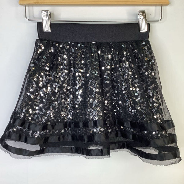 Size 8: Justice Black Sequin Tulle Skirt