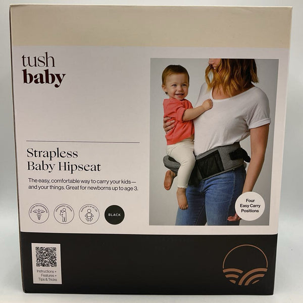 Tushbaby Baby Black Hip Seat Carrier NEW