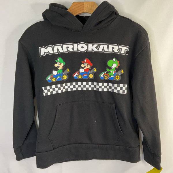 Size 10-12: Old Navy Black/Multi Mario Kart Pullover Hoodie