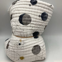 White/Multi Planets Muslin Blanket REDUCED