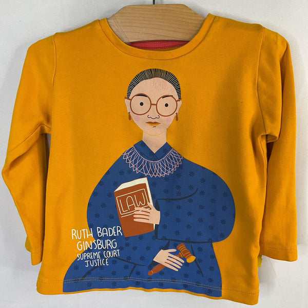Size 2: Piccolina Yellow/Multi Ruth Bader Ginsburg Long Sleeve Shirt