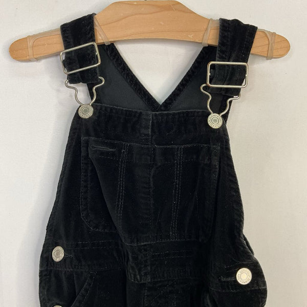 Size 4-5: Gap Vintage Black Velour Overalls