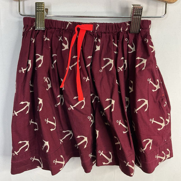 Size 4-5: Crewcuts Purple/Gray Anchors Skirt
