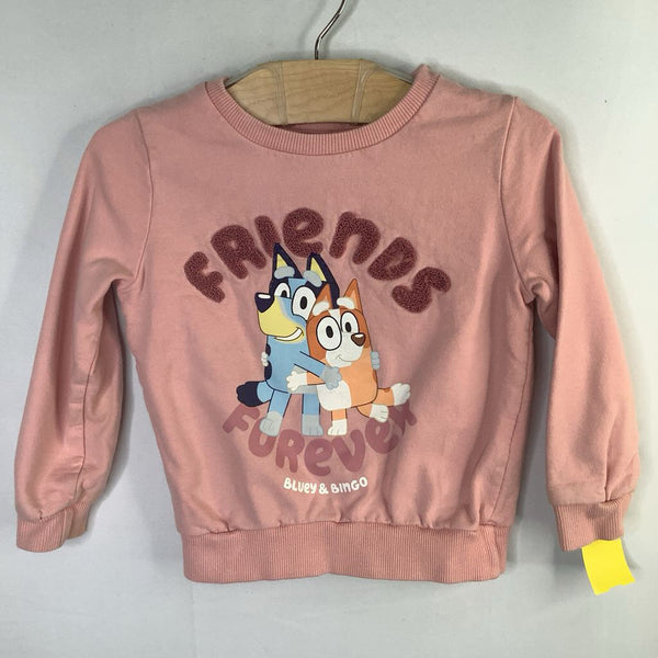 Size 2: Bluey Pink Friends Forever Sweatshirt