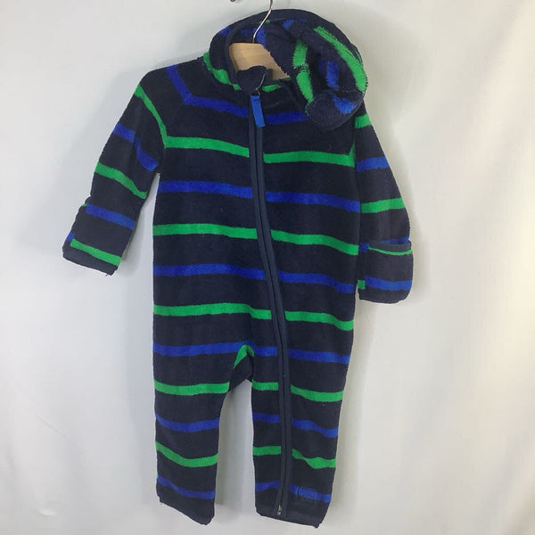 Size 6m: REI Blue/Green Striped Fleece Bunting