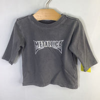 Size 3-6m: CottonOn Gray Metallica Long Sleeve Shirt