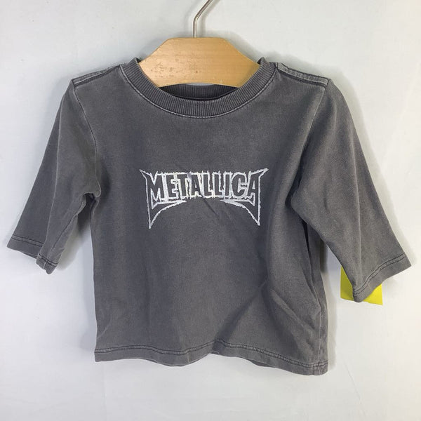 Size 3-6m: CottonOn Gray Metallica Long Sleeve Shirt