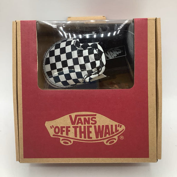 Size 3: Vans Black/White Checkered Crib Shoes