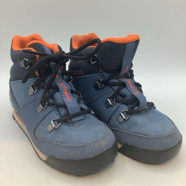 Size 11: Adidas Terrex Blue/Orange Mickey Mouse Lace-Up Winter Boots