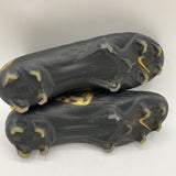Size 4.5Y: Nike Black/Gold Lace-Up Soccer Cleats