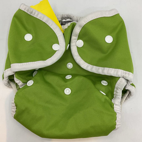 Size 0-9m: Thirsties Green Diaper Cover