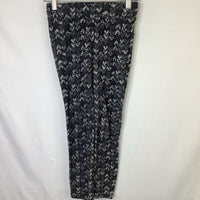 Size 7-8: Columbia Black/White Chevron Fleece Leggings
